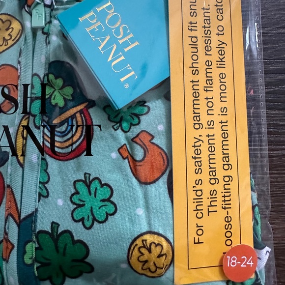 •NEW•Posh Peanut “Posh Patrick’s Day” Footie - Picture 6 of 9